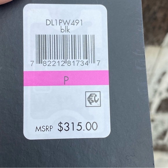 DKNY Petite Wool Blend Black Pea Coat - Picture 3 of 7